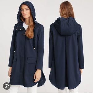 Cuyana Pleat-Back Anorak Jacket Navy Blue Sz M, EUC